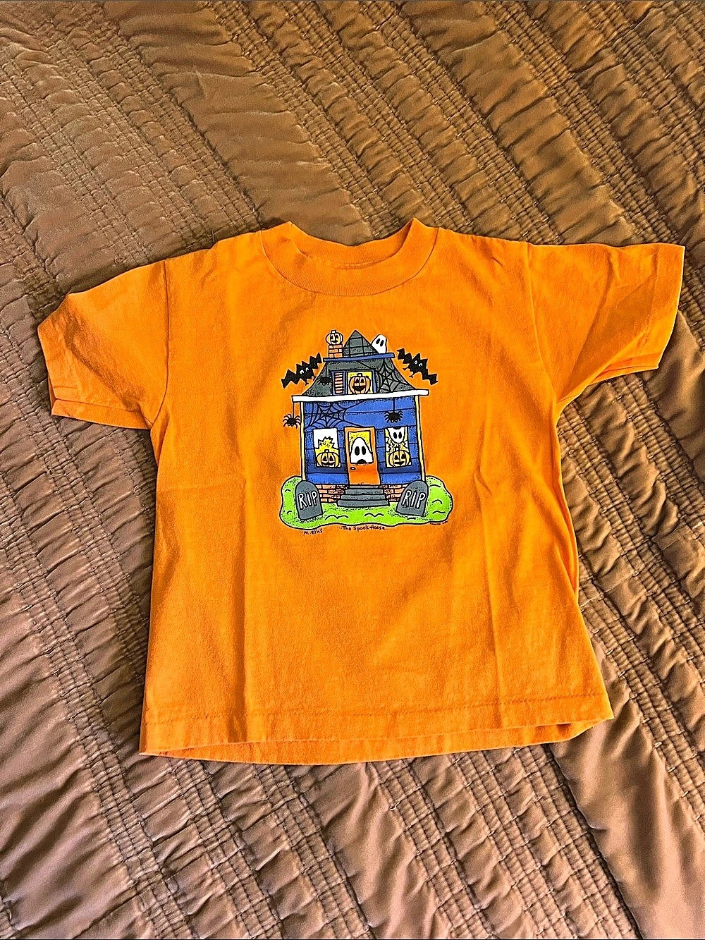 Vintage Kids Halloween Graphic Tee in Orange | 4T 🎃